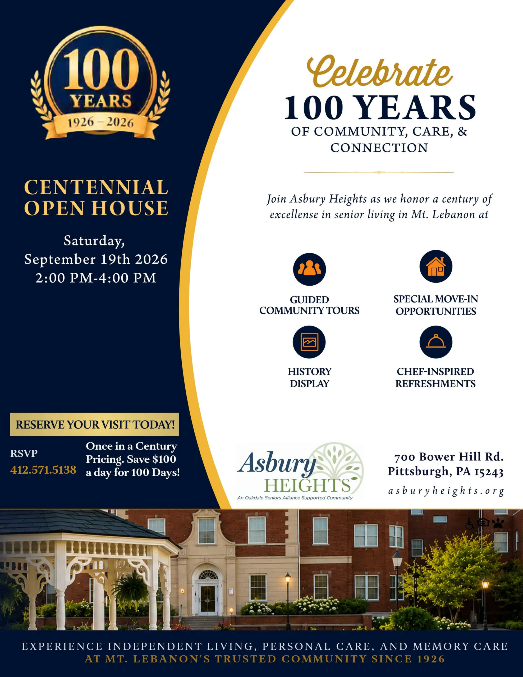 Asbury Heights Centennial Open House